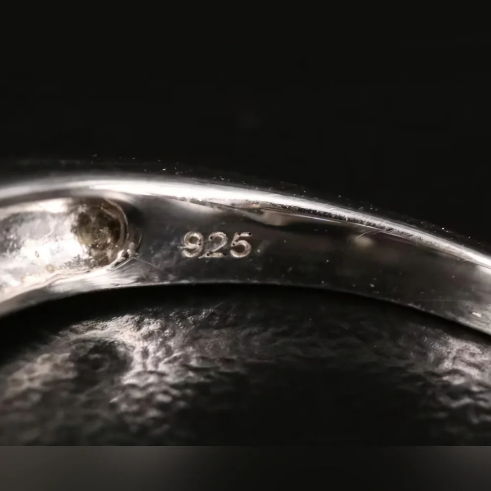 Diamond Wedding Ring Set | Size 7, 6.75 | 925 Sterling Silver | 0.51 ctw - Picture 15 of 16
